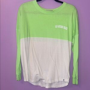 Kids Long Sleeve Shirt - Green and White